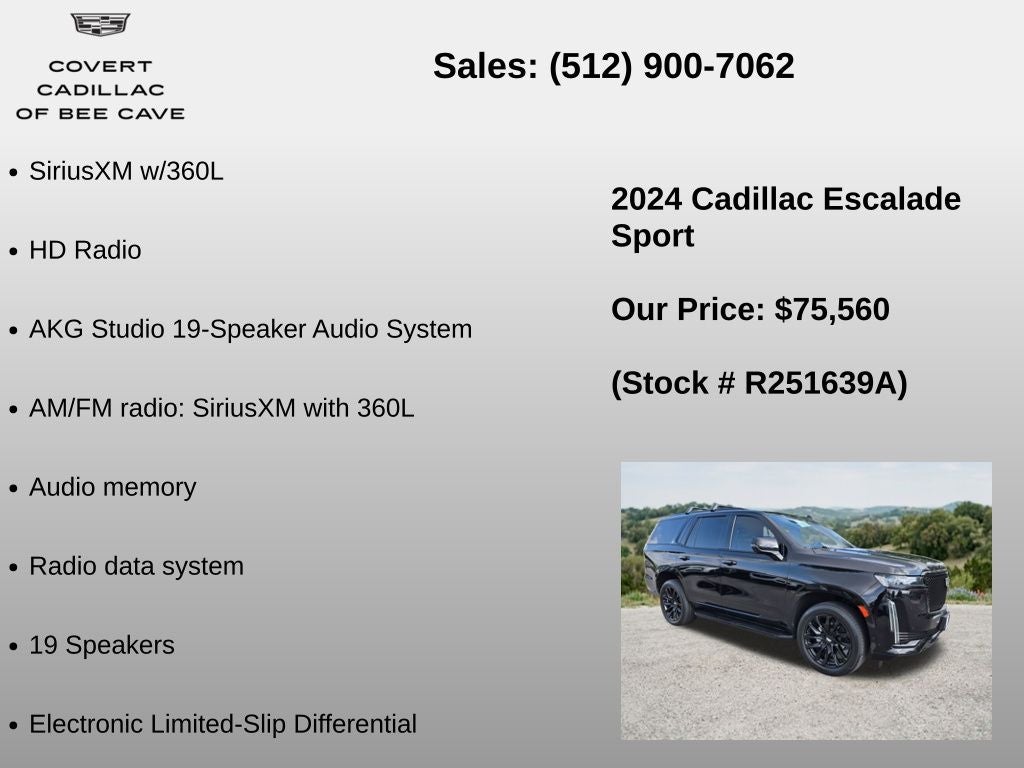2024 Cadillac Escalade Sport