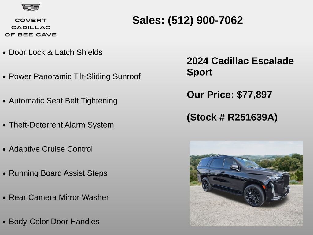 2024 Cadillac Escalade Sport