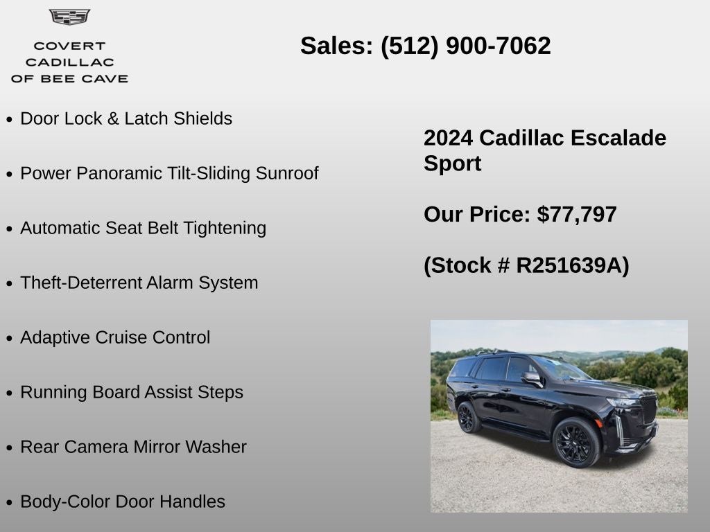 2024 Cadillac Escalade Sport