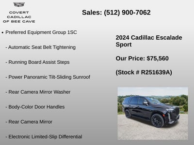 2024 Cadillac Escalade Sport