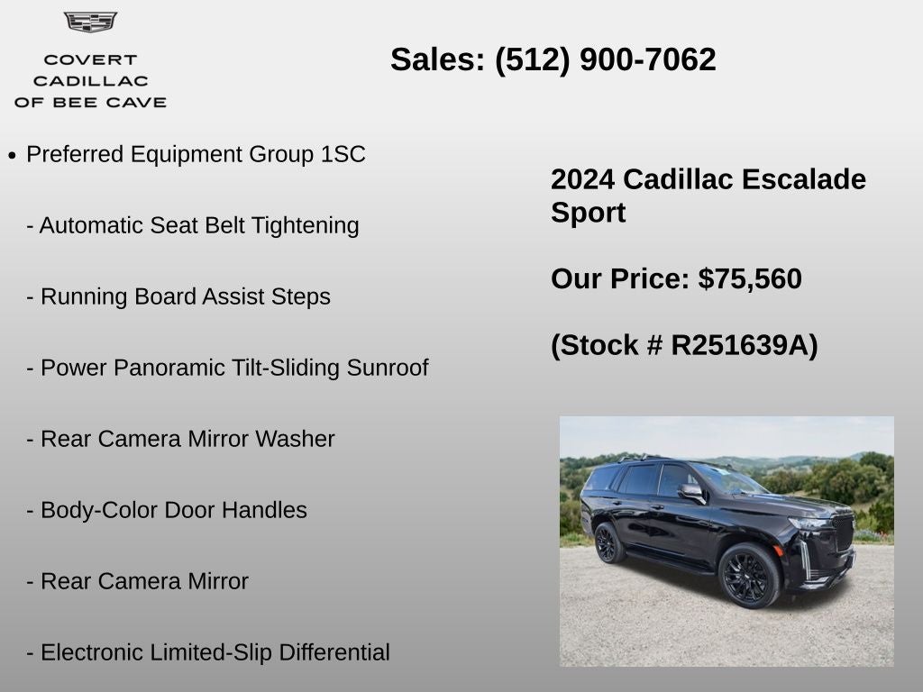 2024 Cadillac Escalade Sport