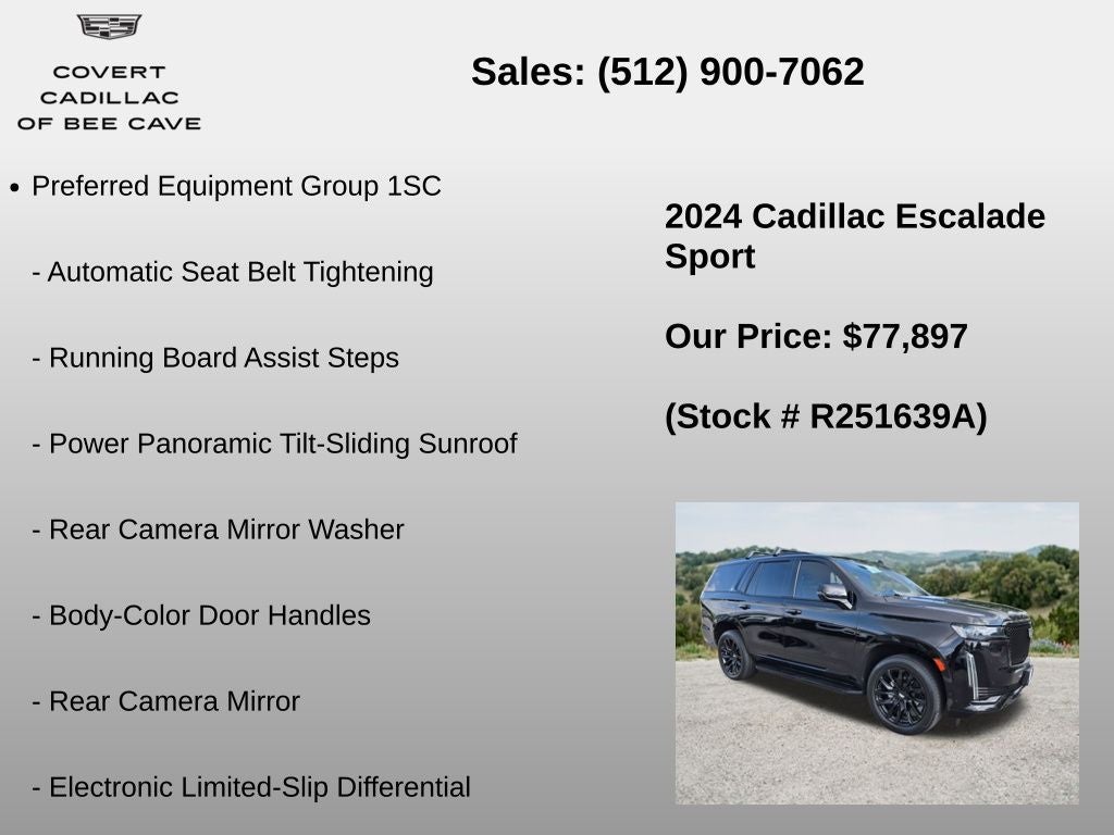 2024 Cadillac Escalade Sport