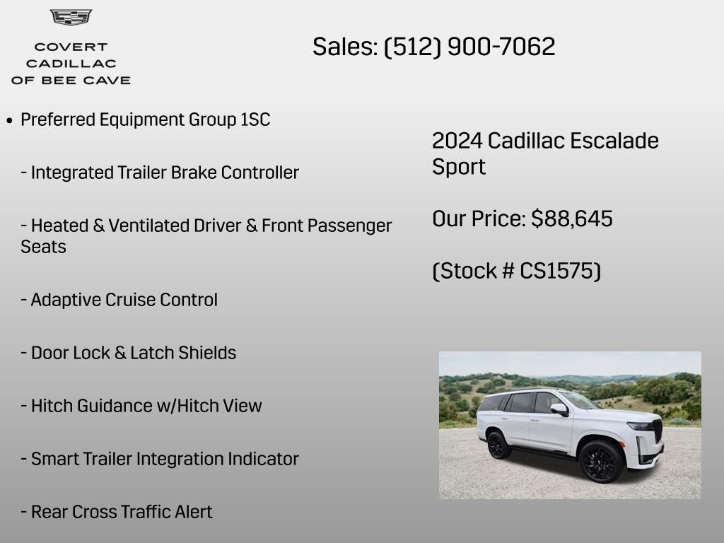2024 Cadillac Escalade Sport