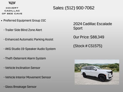 2024 Cadillac Escalade Sport