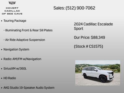 2024 Cadillac Escalade Sport