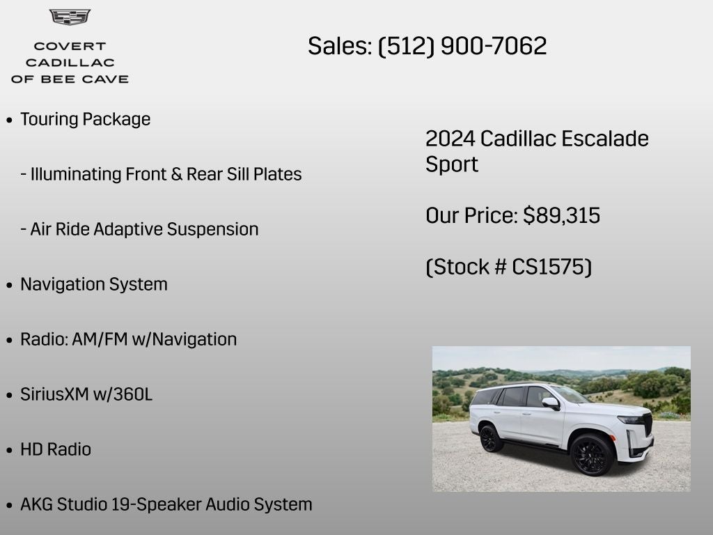 2024 Cadillac Escalade Sport