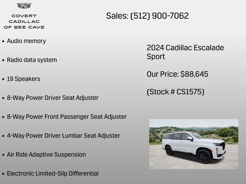 2024 Cadillac Escalade Sport