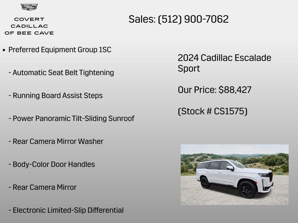 2024 Cadillac Escalade Sport