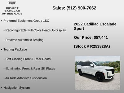 2022 Cadillac Escalade Sport