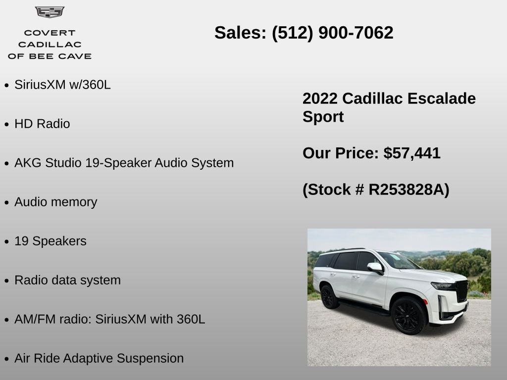 2022 Cadillac Escalade Sport