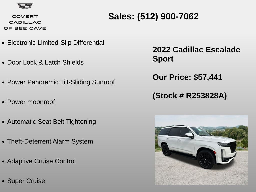 2022 Cadillac Escalade Sport