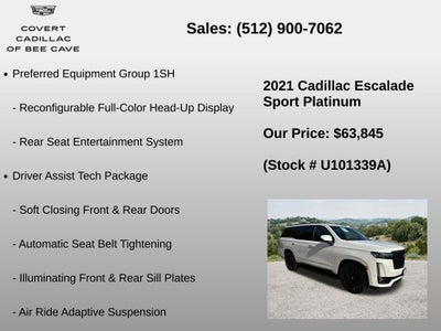 2021 Cadillac Escalade Sport Platinum