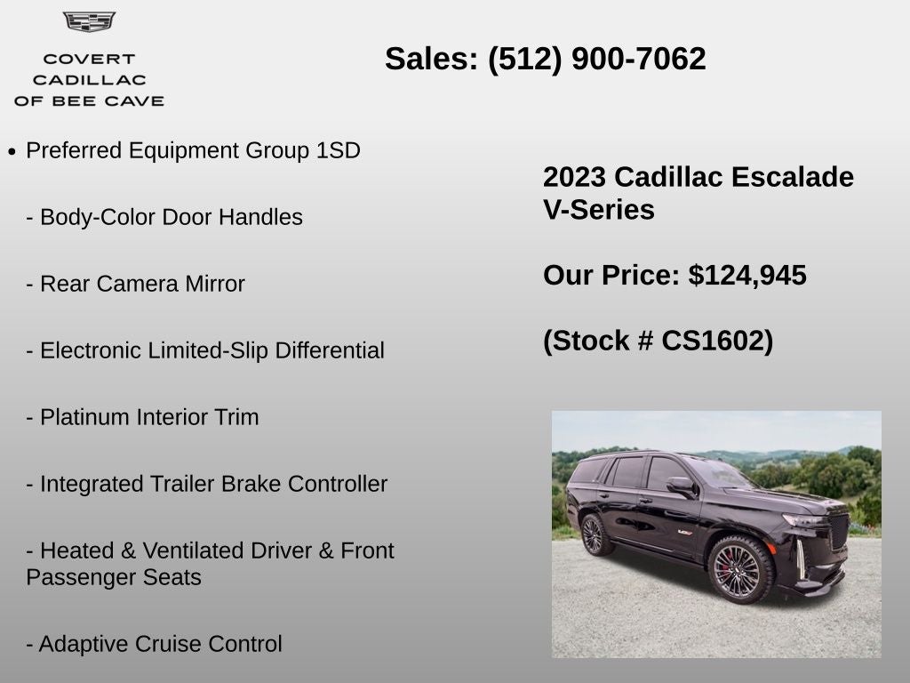 2023 Cadillac Escalade V-Series