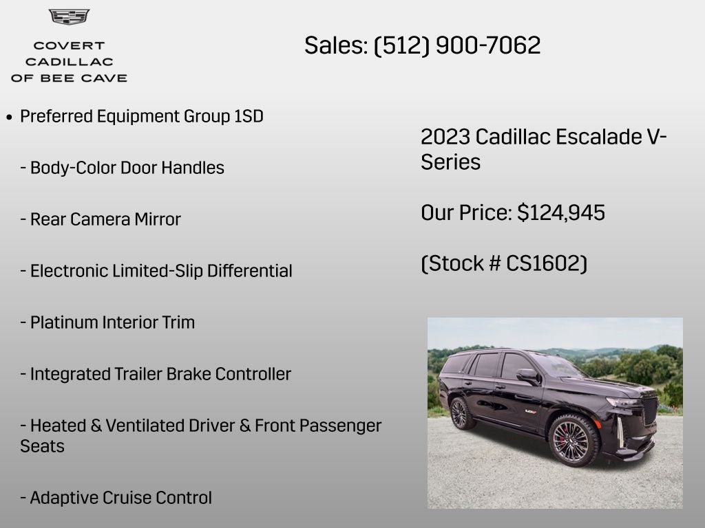 2023 Cadillac Escalade V-Series
