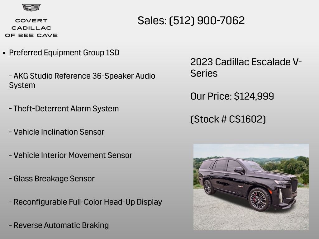 2023 Cadillac Escalade V-Series