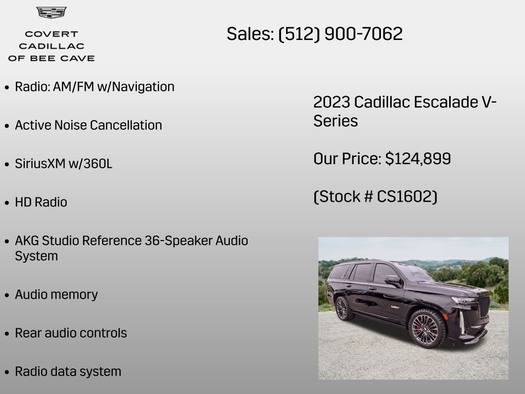 2023 Cadillac Escalade V-Series
