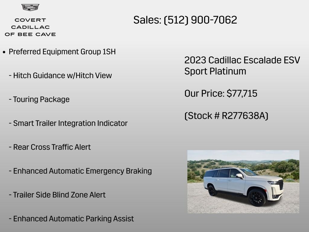 2023 Cadillac Escalade ESV Sport Platinum