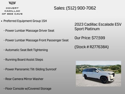 2023 Cadillac Escalade ESV Sport Platinum