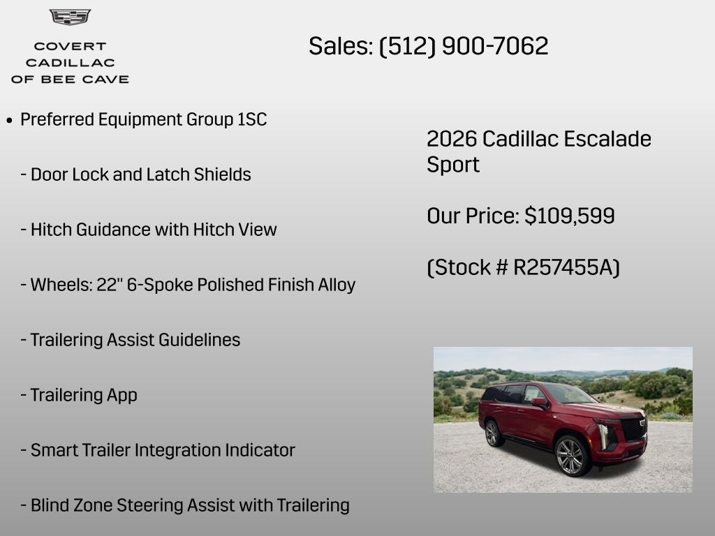 2026 Cadillac Escalade Sport