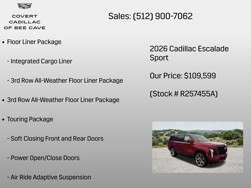 2026 Cadillac Escalade Sport