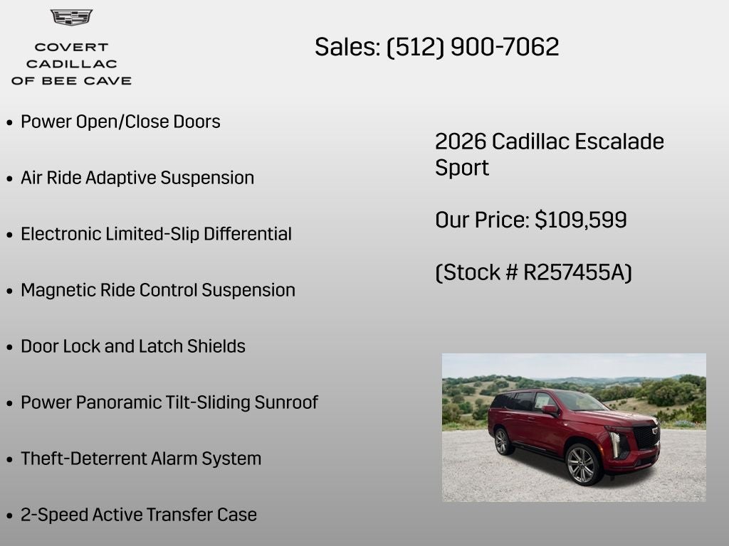 2026 Cadillac Escalade Sport