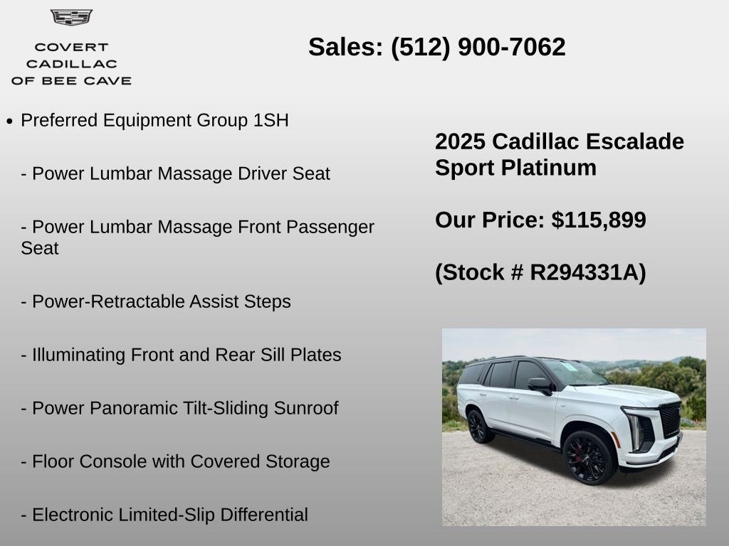 2025 Cadillac Escalade Sport Platinum