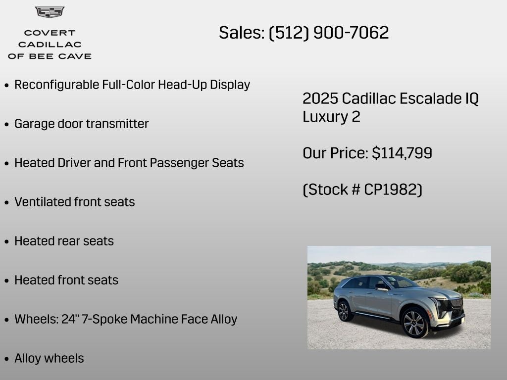 2025 Cadillac ESCALADE IQ Luxury 2