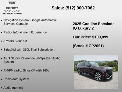 2025 Cadillac ESCALADE IQ Luxury 2
