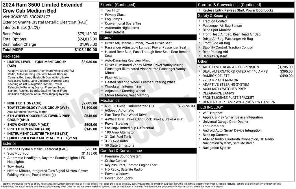 2024 RAM 3500 Limited
