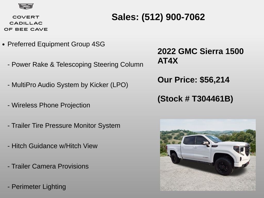 2022 GMC Sierra 1500 AT4X
