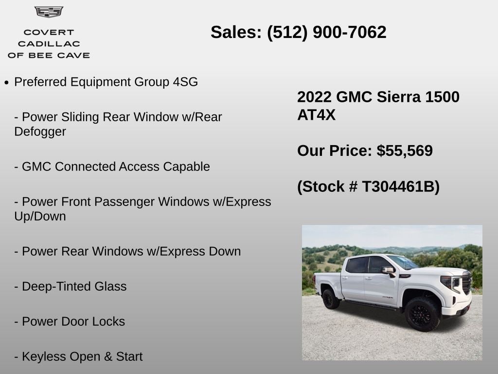 2022 GMC Sierra 1500 AT4X