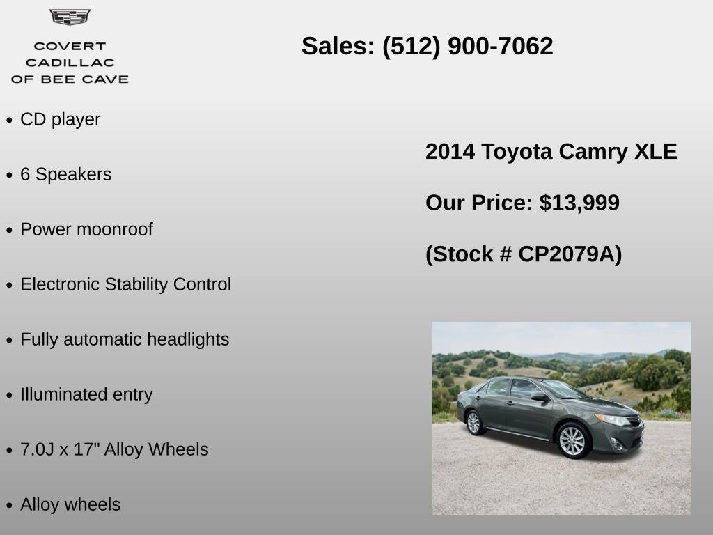 2014 Toyota Camry XLE 2014.5