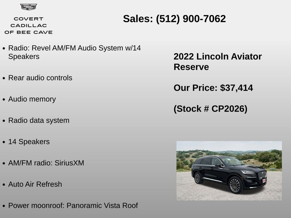 2022 Lincoln Aviator Reserve