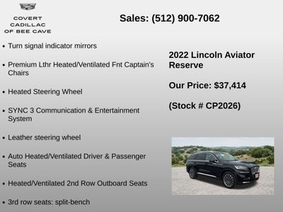 2022 Lincoln Aviator Reserve