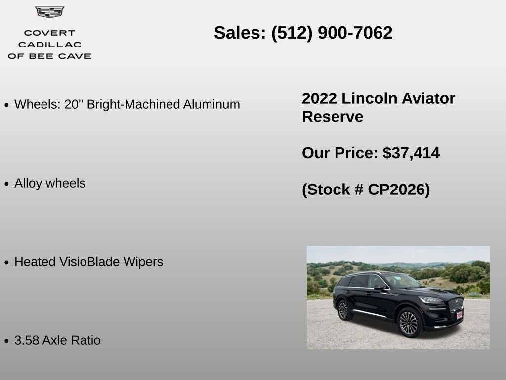 2022 Lincoln Aviator Reserve