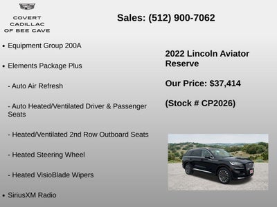 2022 Lincoln Aviator Reserve