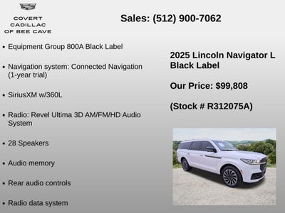 2025 Lincoln Navigator L Black Label
