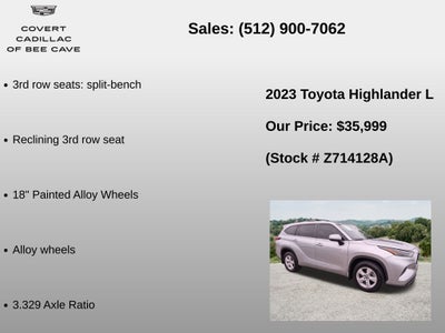 2023 Toyota Highlander L