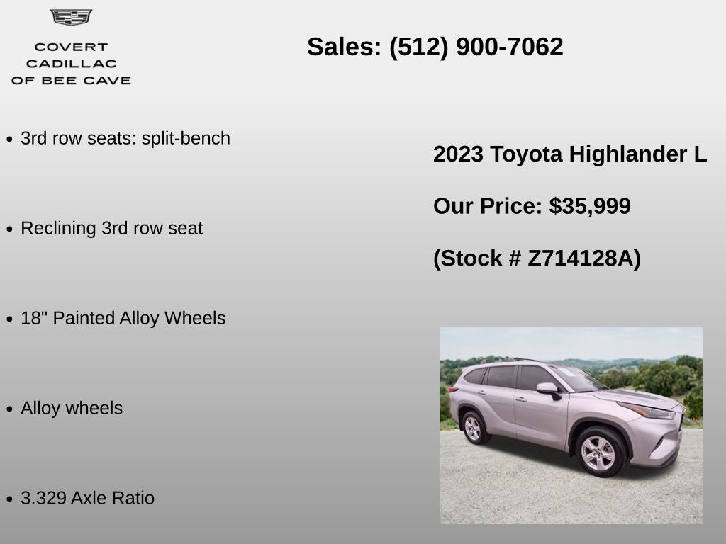 2023 Toyota Highlander L