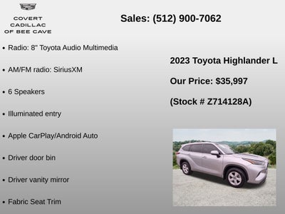 2023 Toyota Highlander L