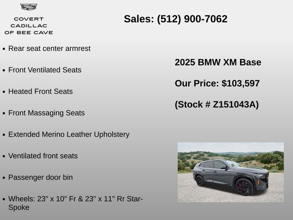 2025 BMW XM Base