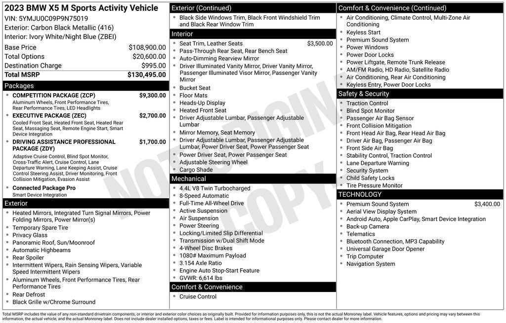 2023 BMW X5 M Base