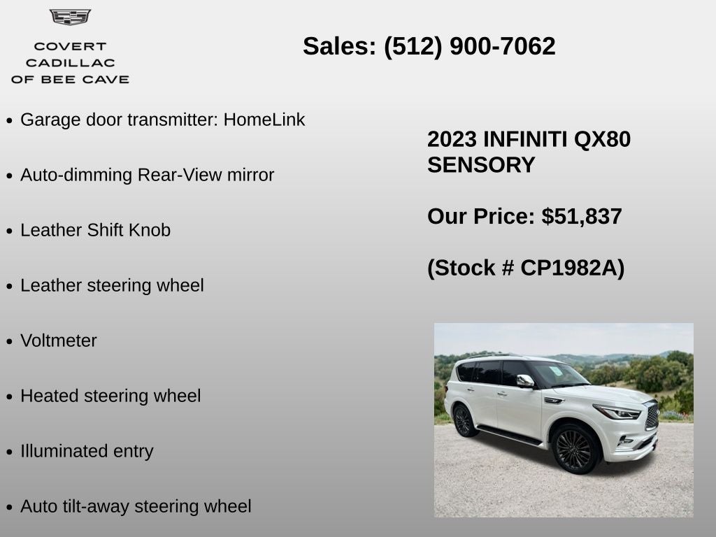2023 INFINITI QX80 Sensory
