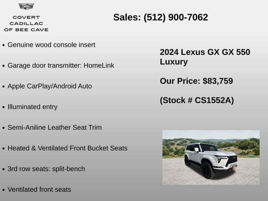 2024 Lexus GX 550 Luxury