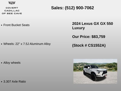 2024 Lexus GX 550 Luxury