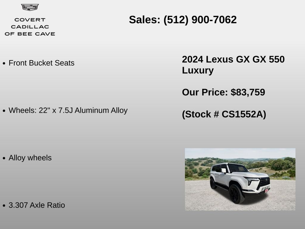 2024 Lexus GX 550 Luxury