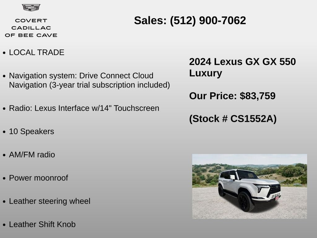 2024 Lexus GX 550 Luxury