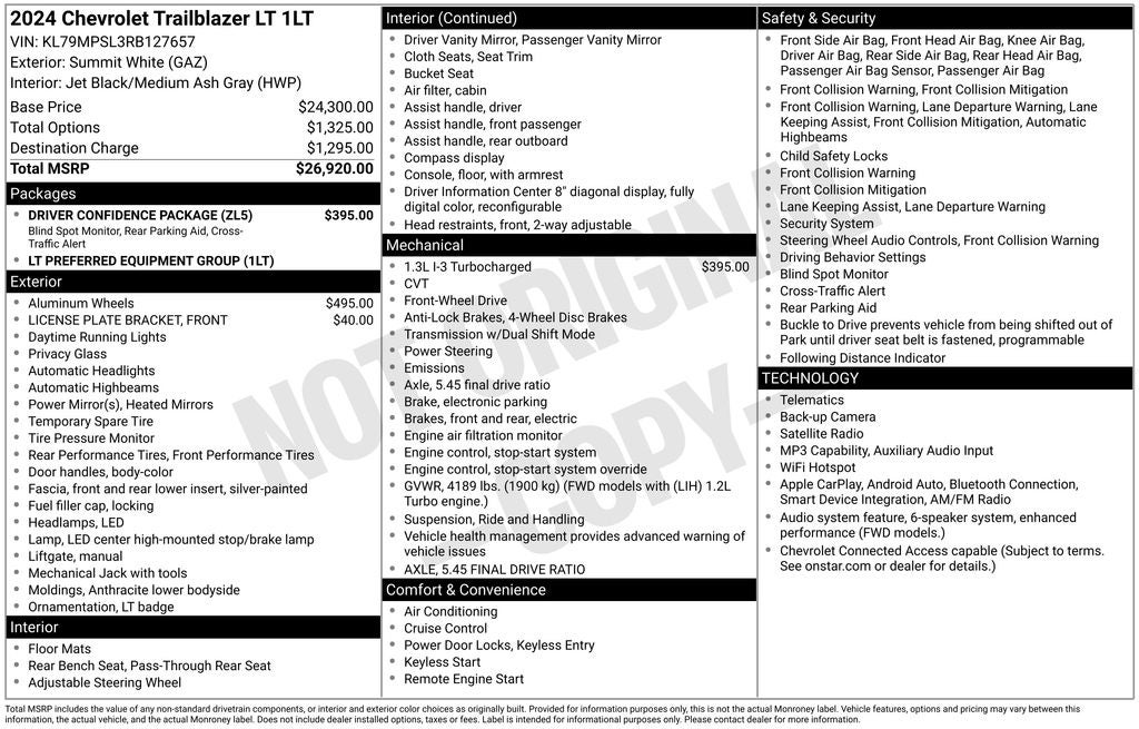 2024 Chevrolet TrailBlazer LT