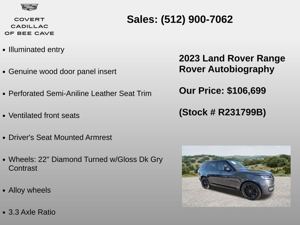 2023 Land Rover Range Rover Autobiography