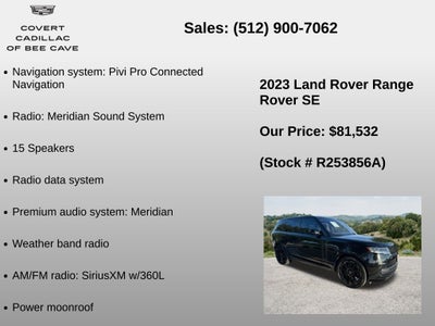 2023 Land Rover Range Rover SE